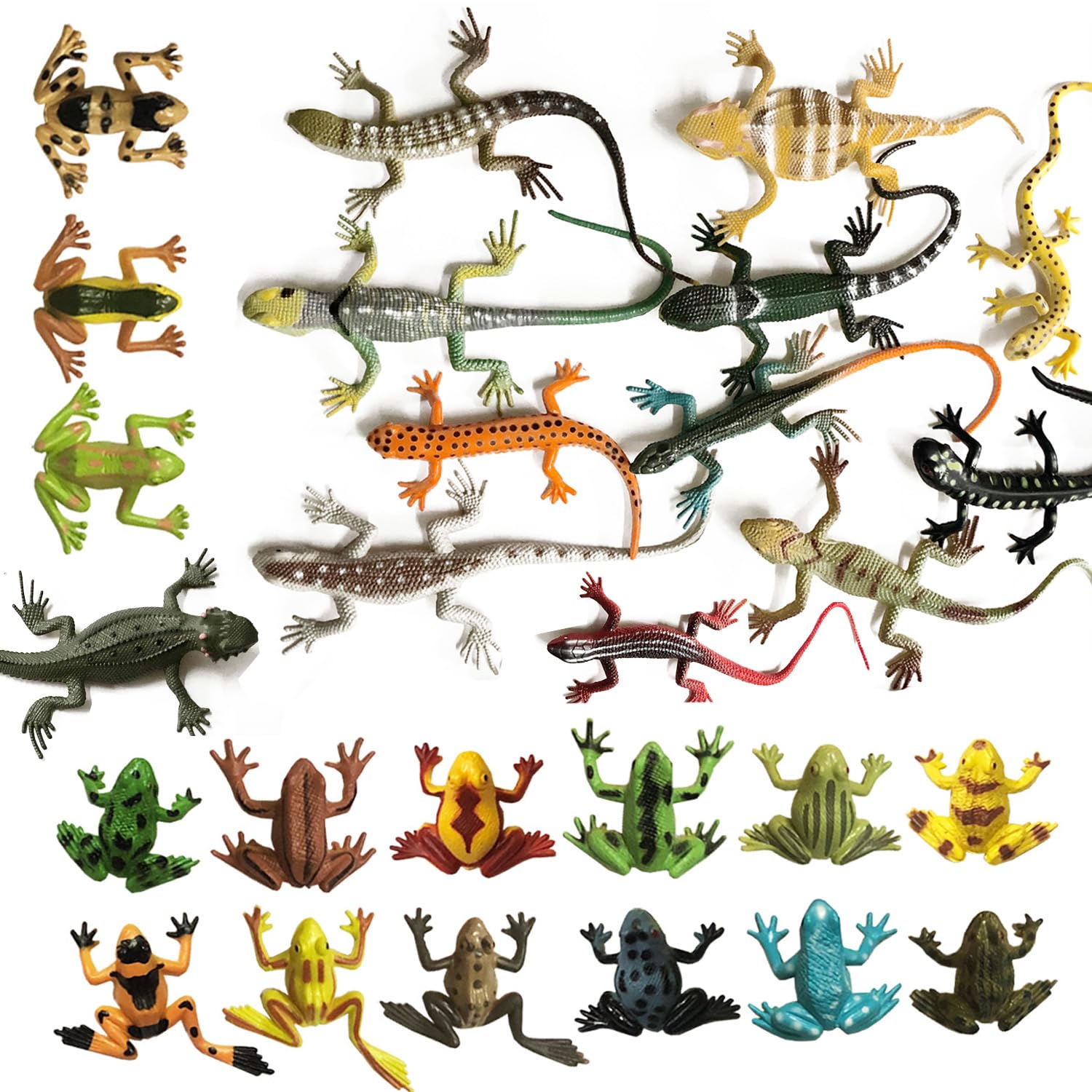 Amazon.com: Yitaocity 24Pcs Small Realistic Frog Lizard Insect